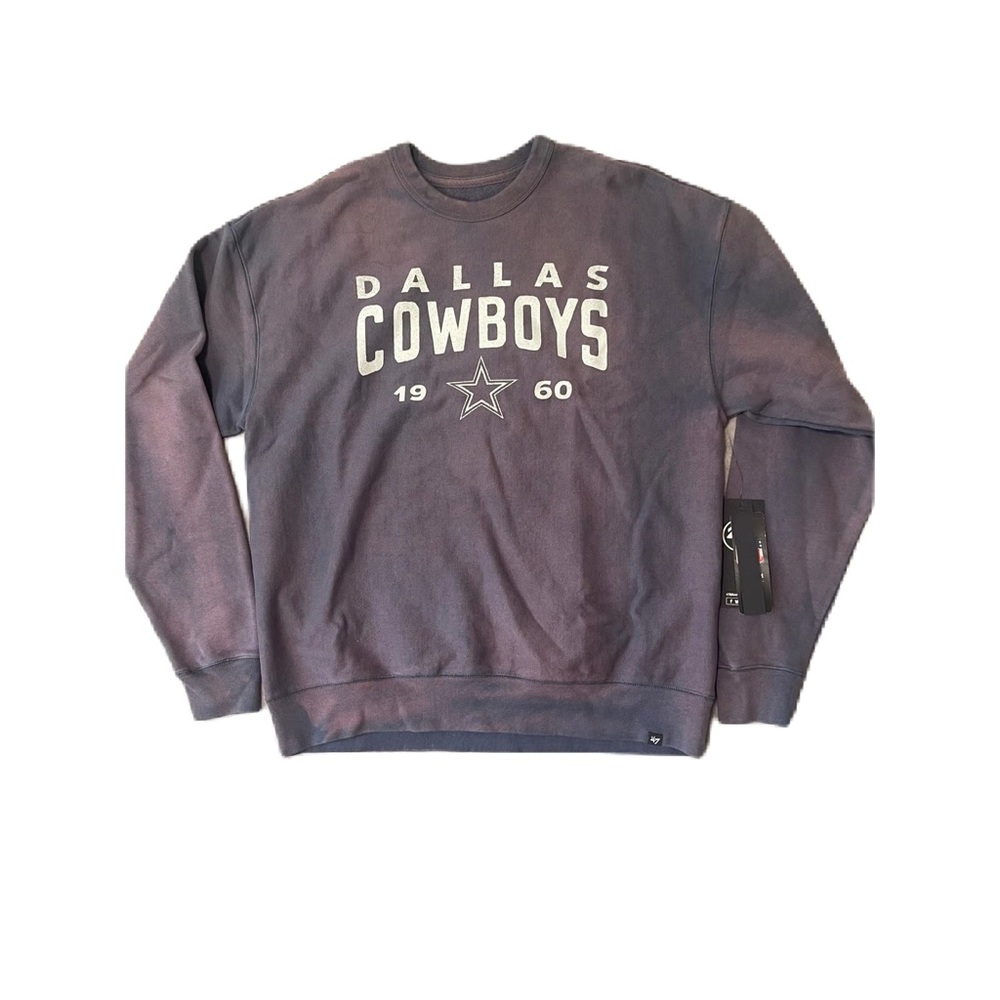 Men's Dallas Cowboys Vintage Distressed Midnight Crewneck‎ Shirt MSRP $95 NWT M - Picture 2 of 3